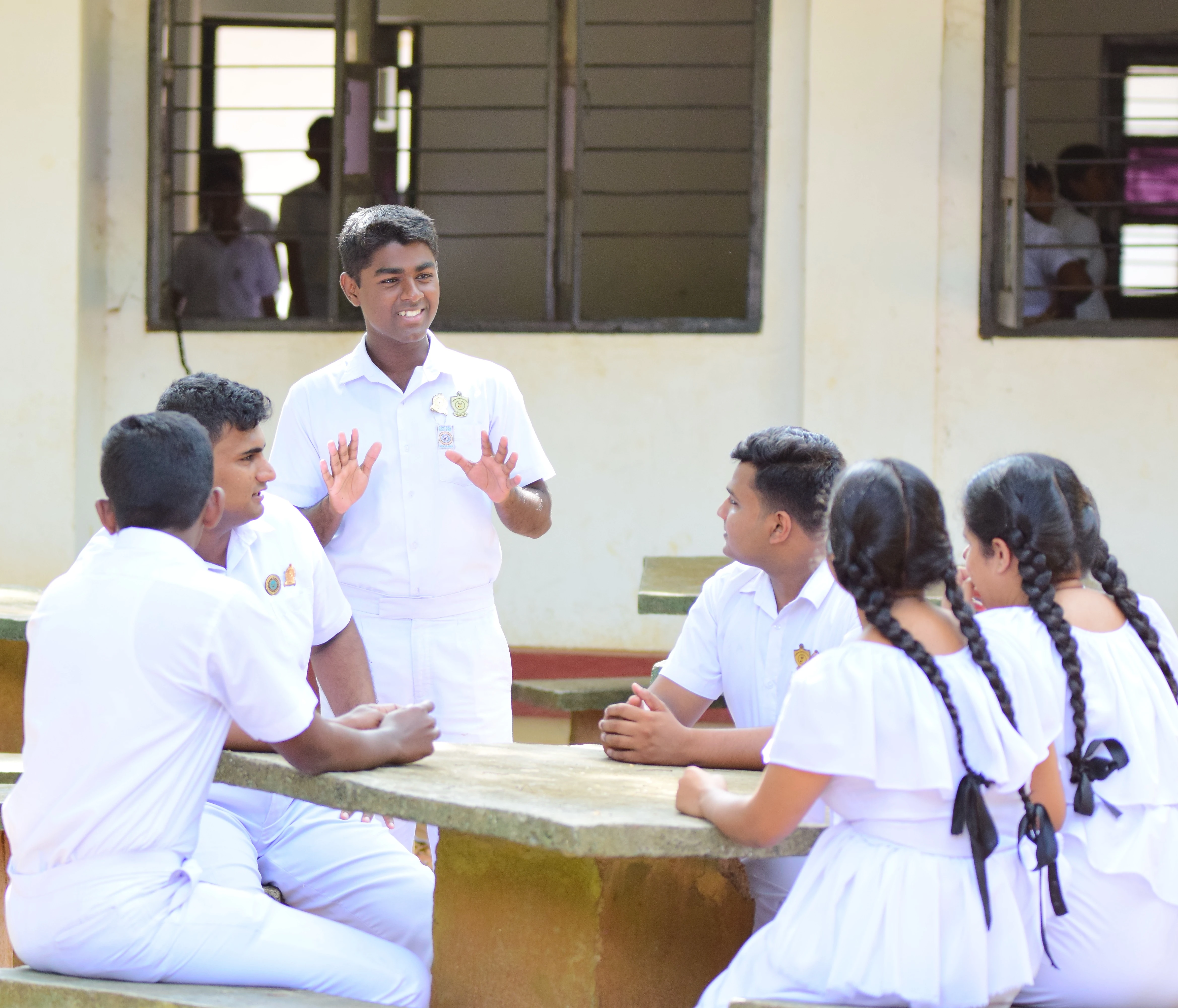Student leaders at an event